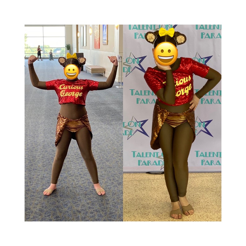 CURIOUS GEORGE COSTUME Adult or Youth Dance Halloween