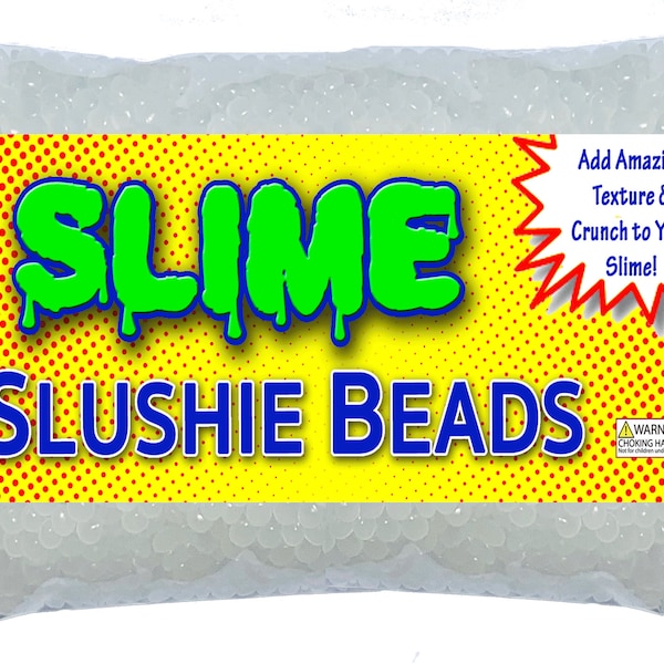 RolyPoly Slushie Beads for Slime (8 oz Bag) Crunchy Slime Beads, Fishbowl Slime Beads for DIY Slime Supplies and Kits