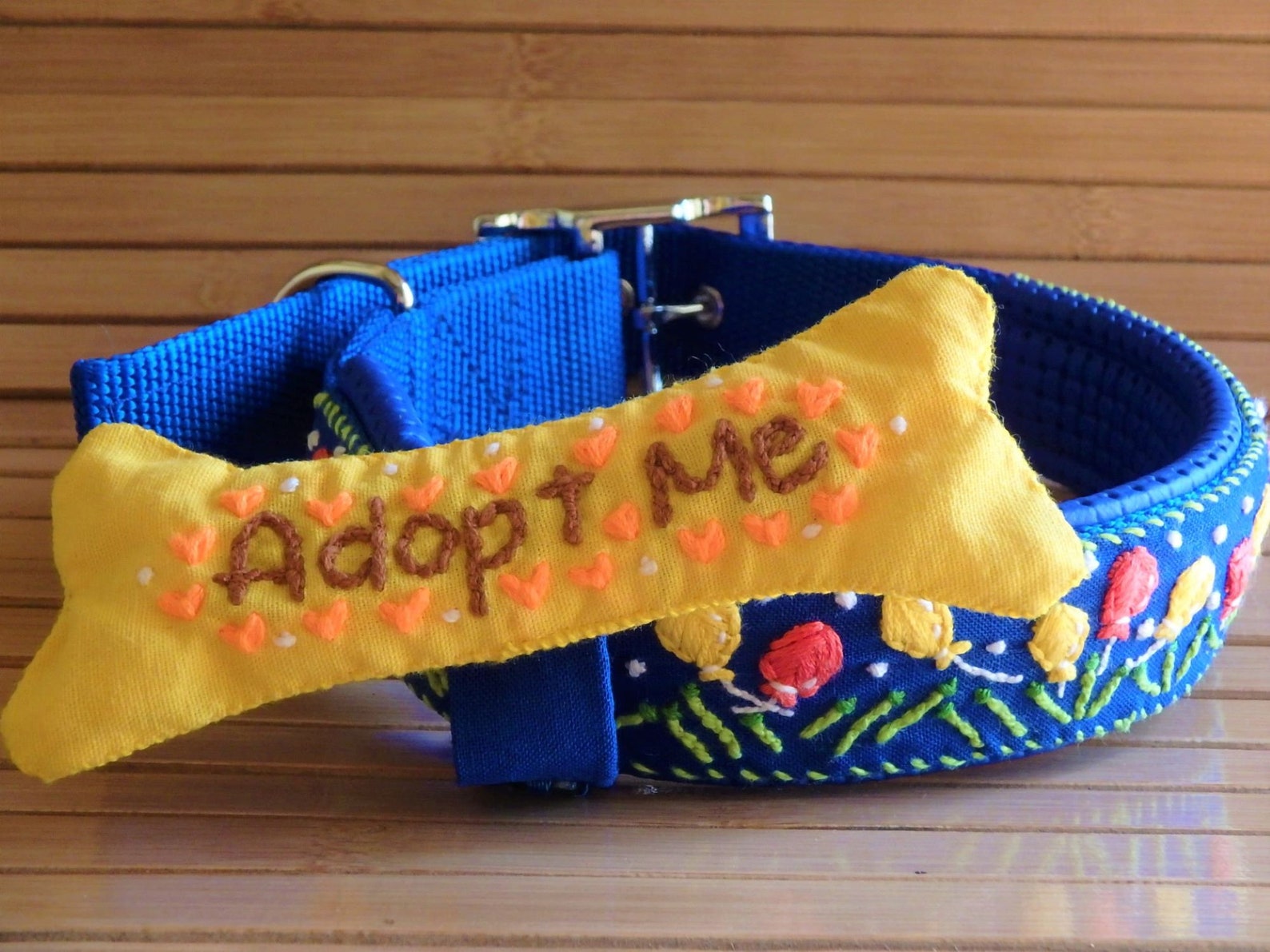 Adopt Me collar Dog Birthday collar Dog Gift Dog name Etsy