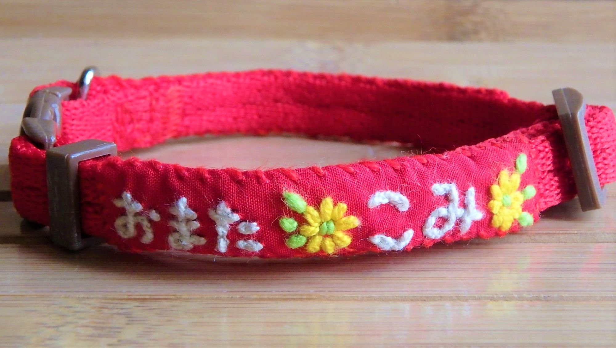 Cat collar Cat name collar Cat name tag Cat ID collar Etsy