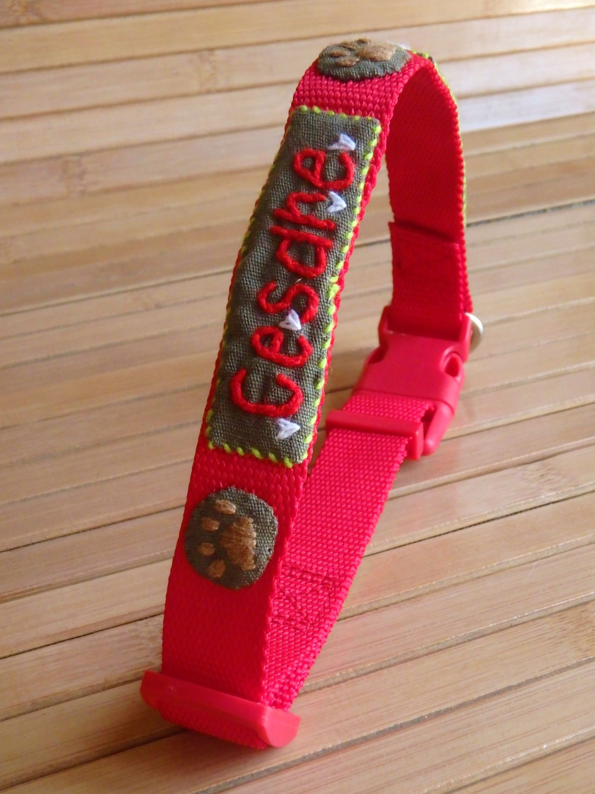 Dog Name Collar Dog ID Collar Dog Name Tag Personalized Dog Etsy