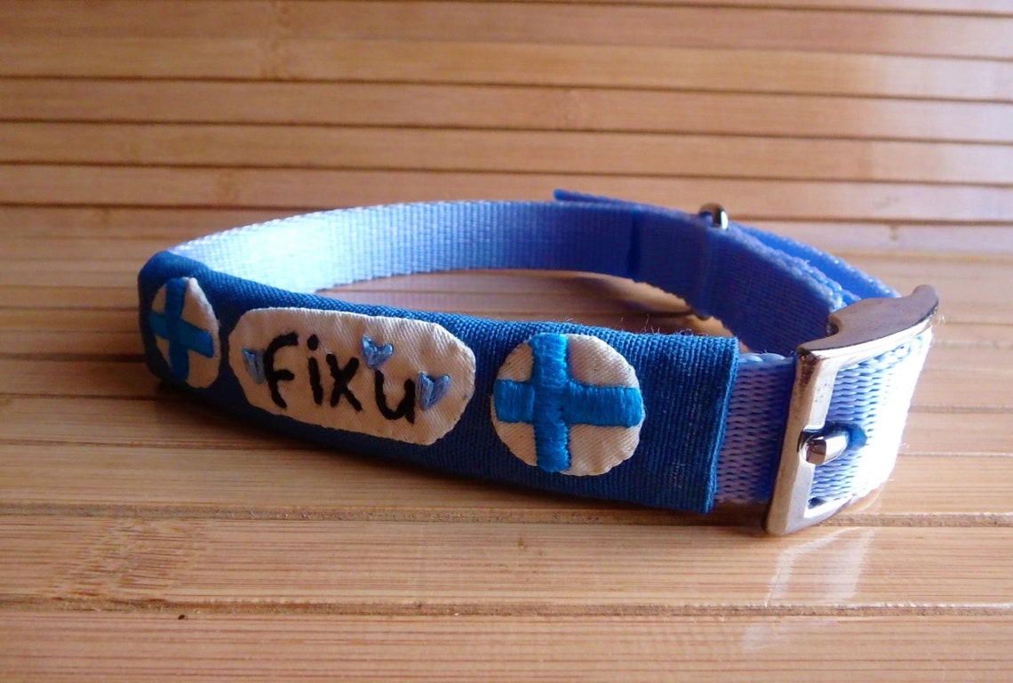 Velcro Name Tag for Dog Collar Harness Leash Velcro Dog ID Etsy