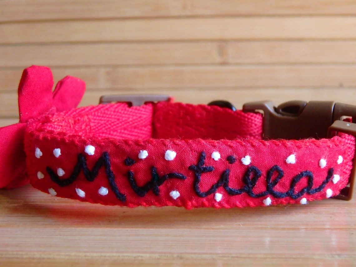 Dog Name Collar Dog Jewelry Dog ID Collar Personalized Dog Etsy