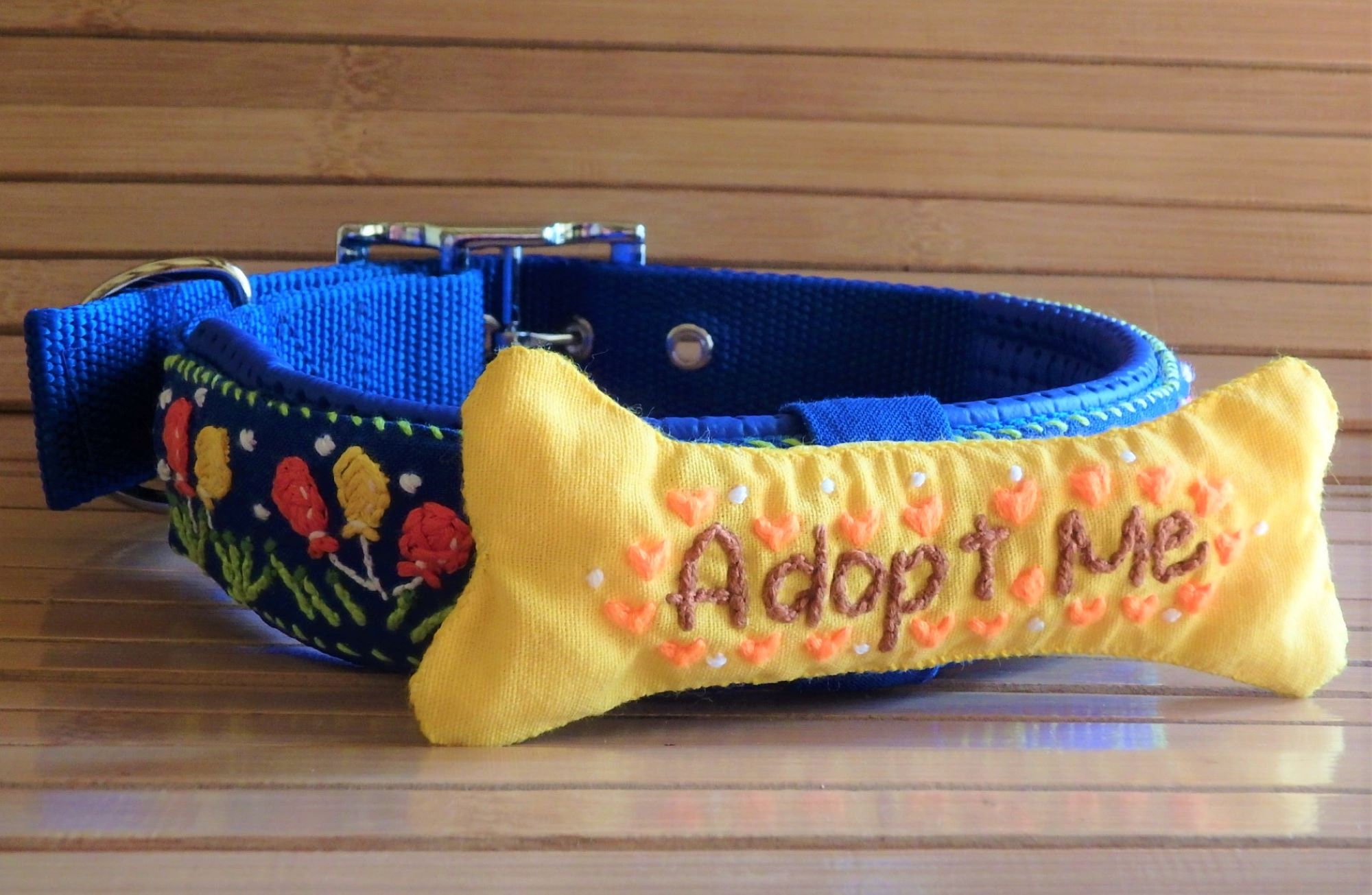 Adopt Me collar Dog Birthday collar Dog Gift Dog name Etsy