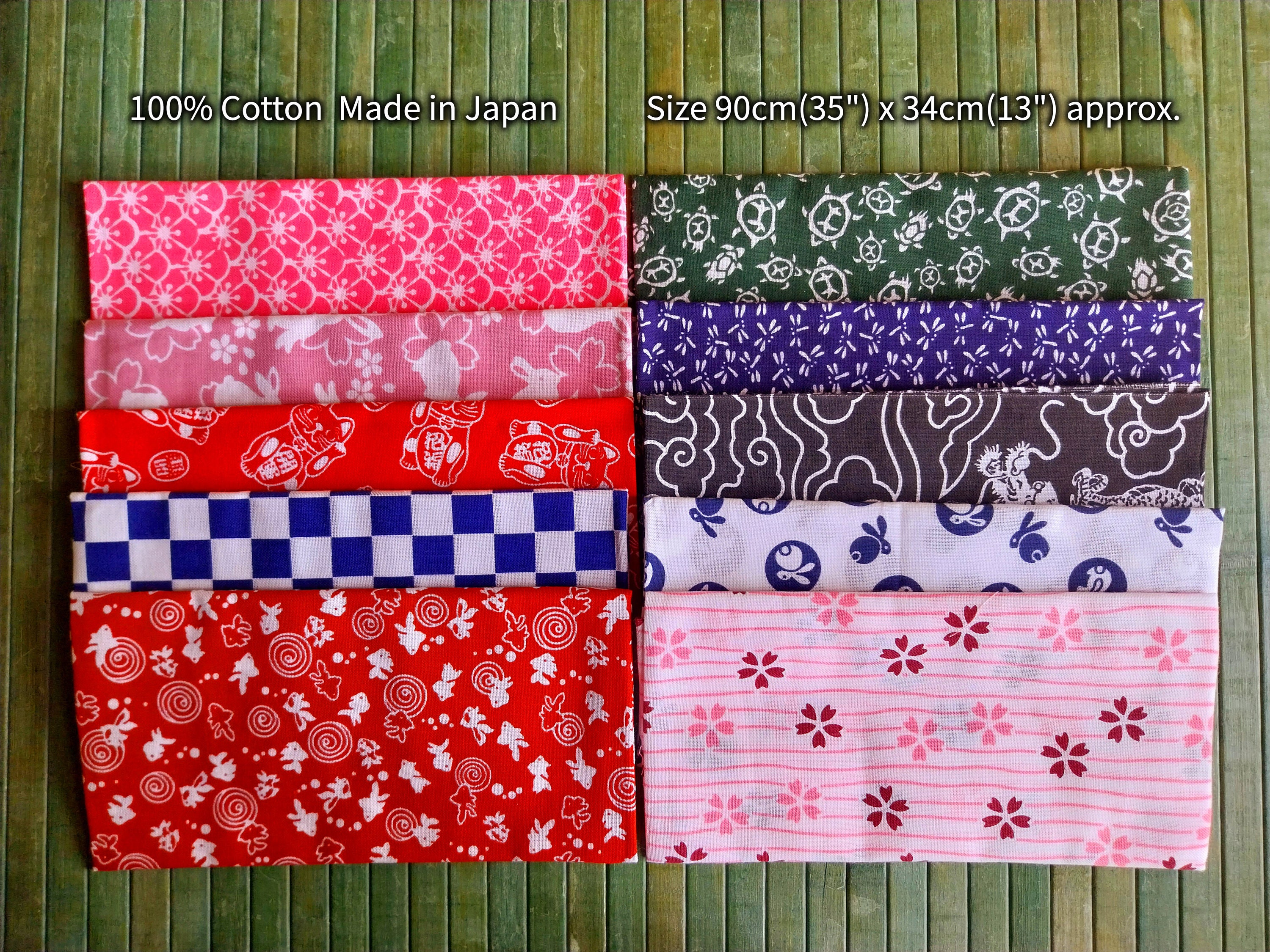Japanese Cotton Tenugui Towel, Bandana Headband Fabric - Etsy UK