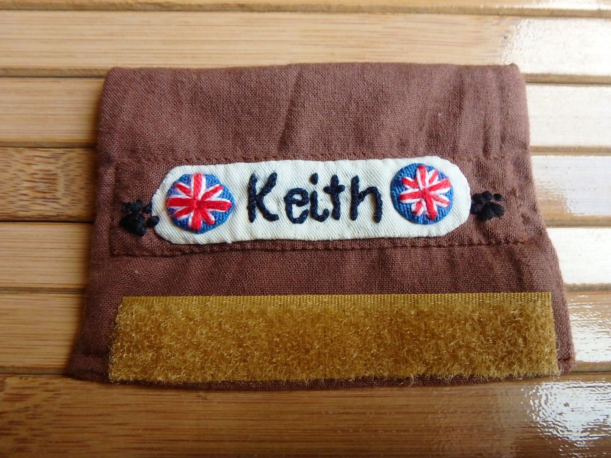 Velcro Foldable Dog ID Velcro Name Tag Dog ID Personalized Etsy