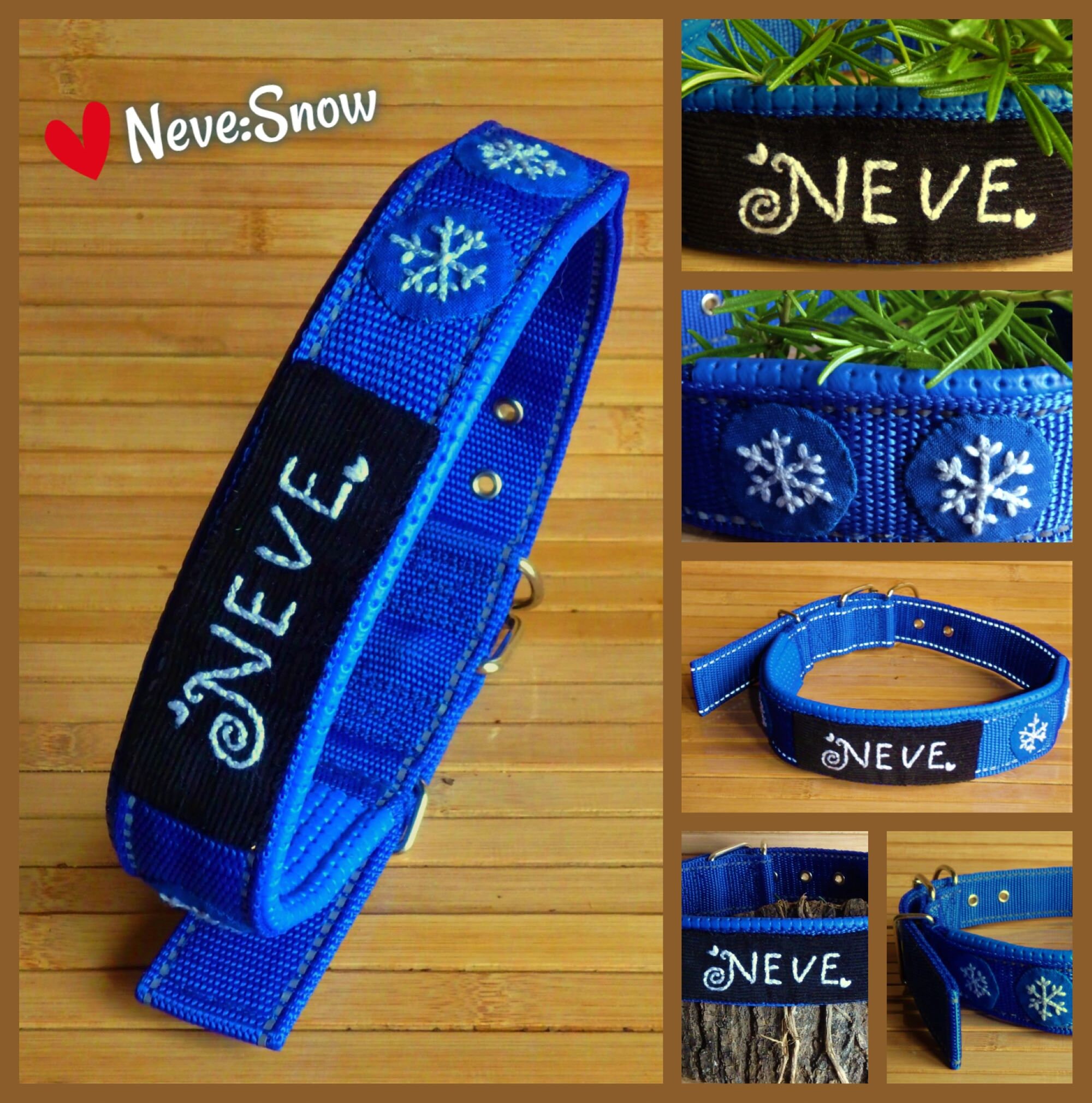 Dog Name Collar Dog Name Tag Collar Dog ID Collar Etsy UK