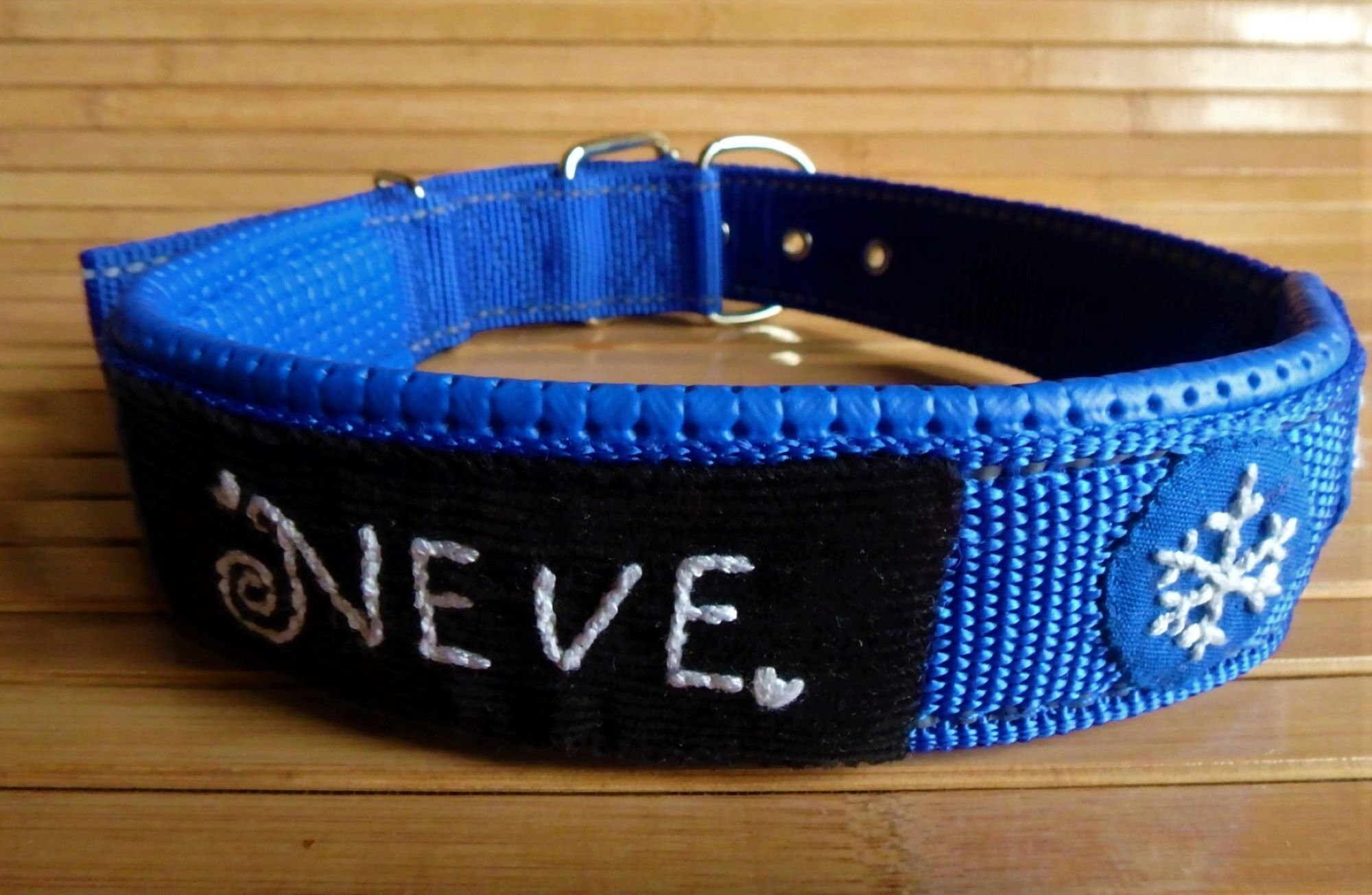 Dog name collar Dog name tag collar Dog ID collar Etsy