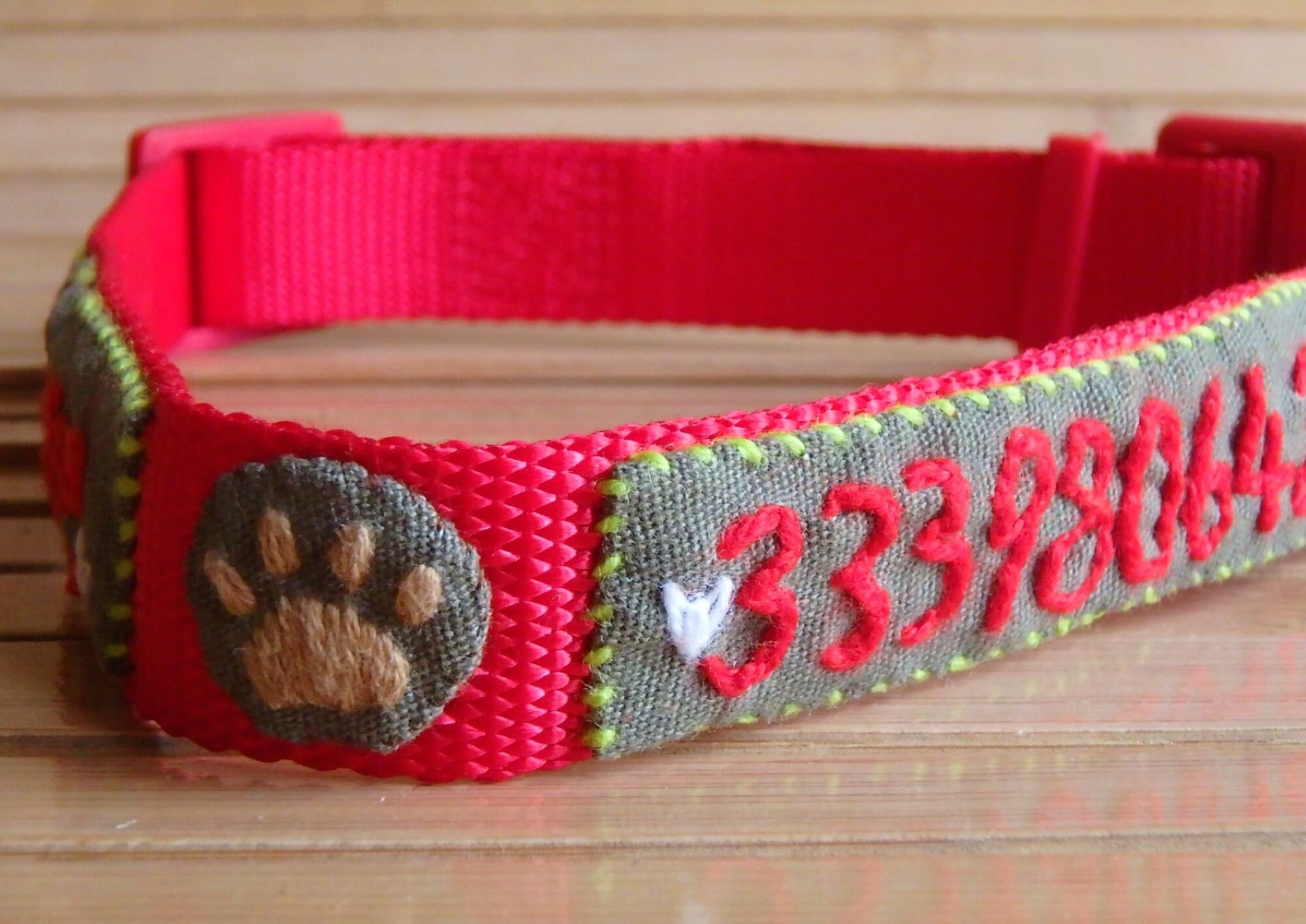 Dog Name Collar Dog ID Collar Dog Name Tag Personalized Dog Etsy