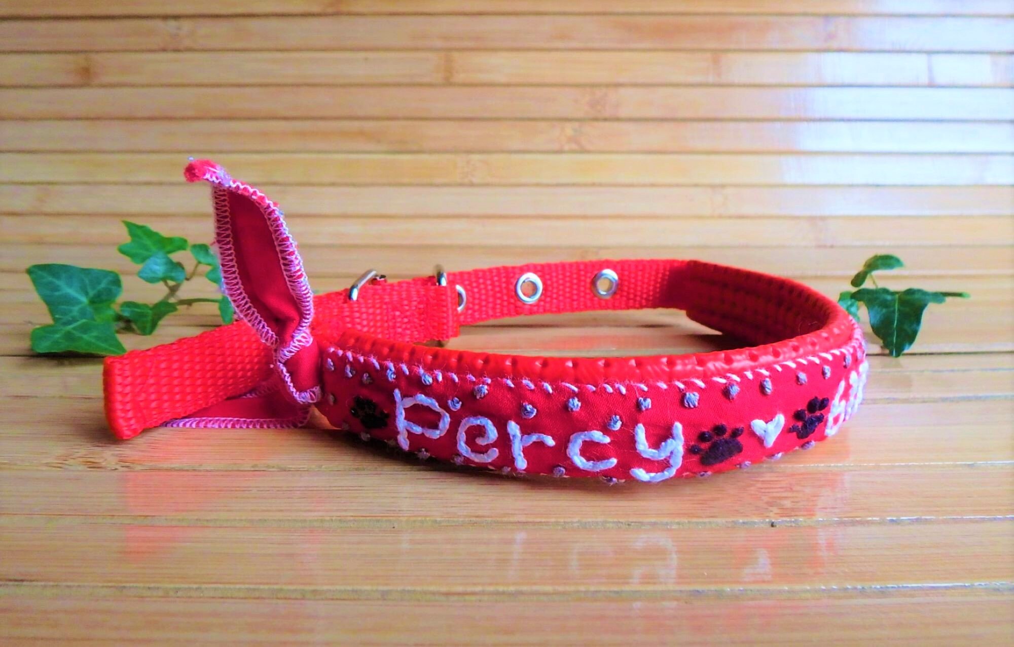 Dog Name Collar Dog Name Tag Collar Dog ID Collar Etsy UK