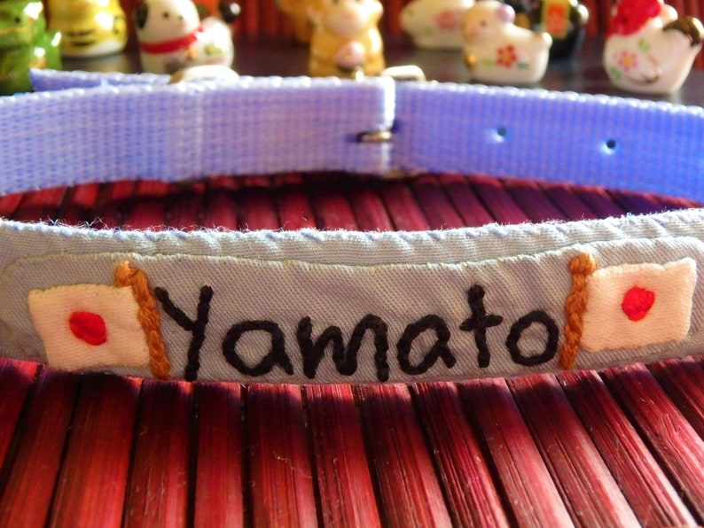 Japanese Dog Collar Shiba Inu Dog Collar Karakusa Dog Etsy