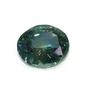 Unheated 1.25 carat Blue Green Natural Sapphire Gemstone Loose for Custom Engagement Ring Oval Shape