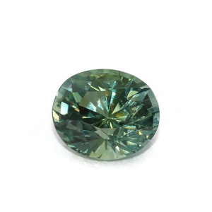 Unheated 1.11 carat Oval Teal Green Mermaid Natural Sapphire Gemstone Loose for Custom Engagement Ring