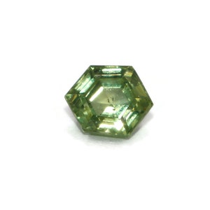 Hexagon Green Montana Sapphire Stone
