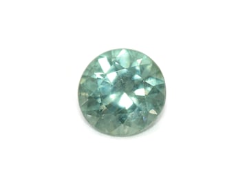 Pastel Teal Round Natural Montana Sapphire Stone Loose 5.3 mm