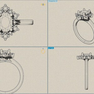 Oval Cut Custom Engagement Rings, Custom Engagement rings, Custom jewelry 3D designer, Design your own ring, Design Your Own Custom Engagement Ring