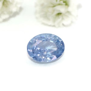 Loose Sky Blue Sapphire 1.38 carat Oval