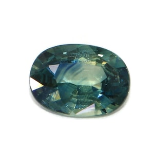 Parti Mermaid Blue Green Natural Sapphire Stone Loose Oval Shape 0.85 carat