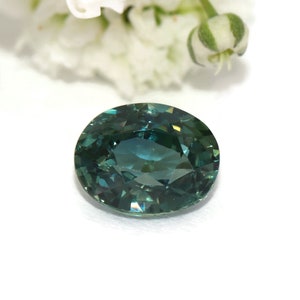 1.03 carat Teal Mermaid Blue Green Natural Sapphire Gemstone Loose High-Quality Oval Shape for Custom Engagement Ring