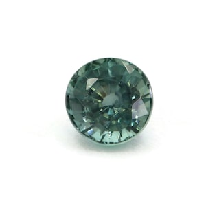 SOLD. Teal Montana Sapphire: 1.25 Carat Unheated Round Gemstone