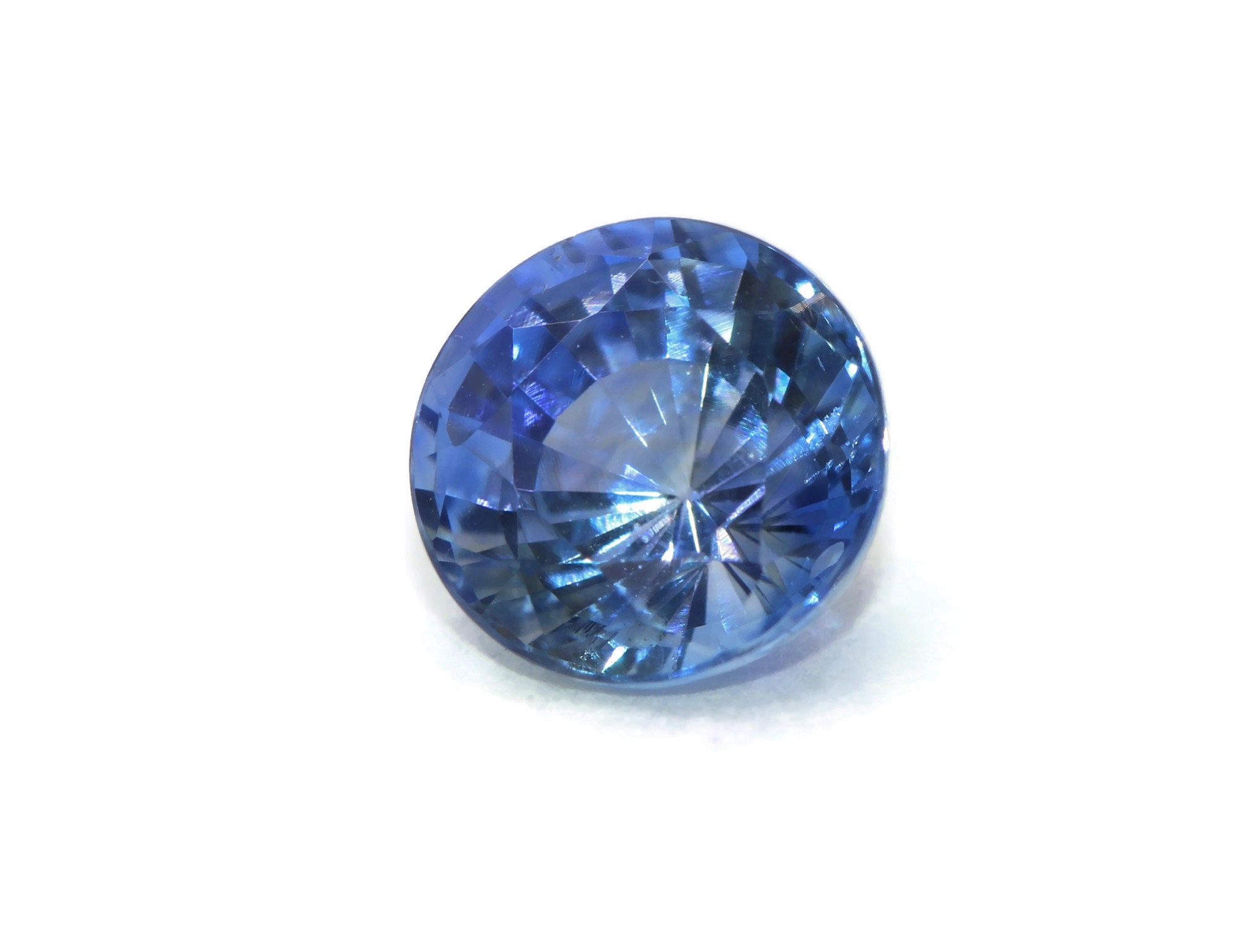 1 carat Round Sapphire Loose Round Blue Sapphire Stone 1 ct | Etsy