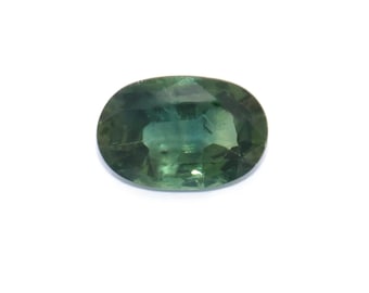 1.54 ct Blue Green Natural Sapphire Loose Stone: Oval 8.67 mm by 5.79 mm