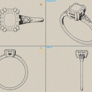 Custom Made Ring Design, 3D Custom Engagement Ring Designer