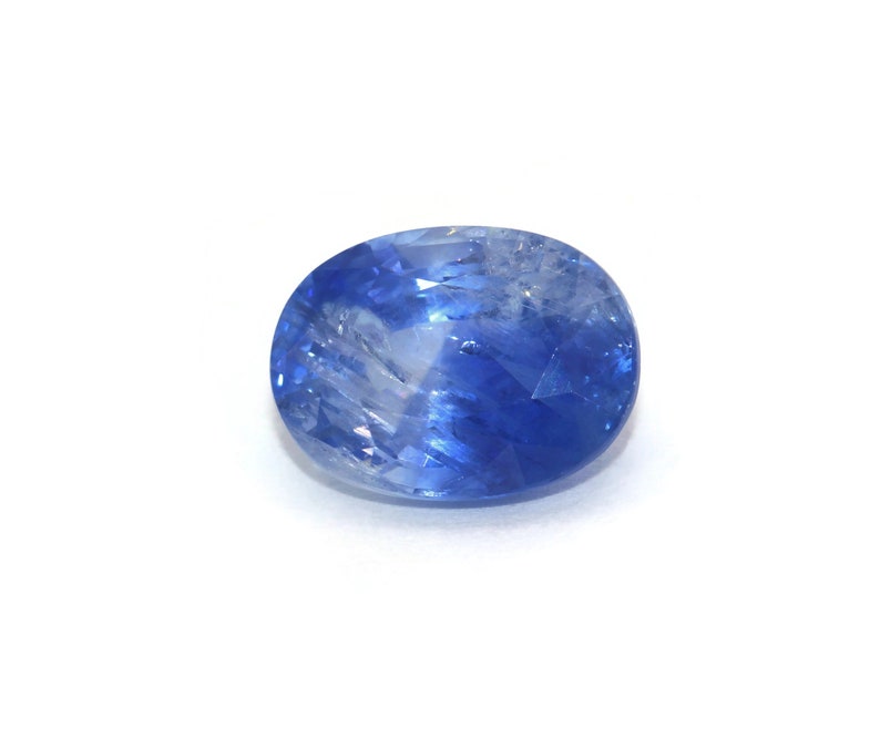 3 carat Shiny Sky Blue Sapphire Stone, Rare Big Saphire, Loose Ocean Blue Sapphire, image 1