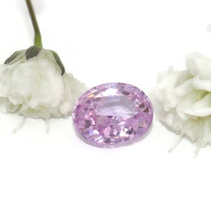 Lose Lavendel Pink Oval Natur Saphir Stein für individuelle Verlobungsring