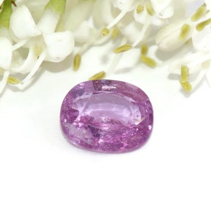 Loser 1.82 Karat ovaler rosa natürlicher Saphir Stein