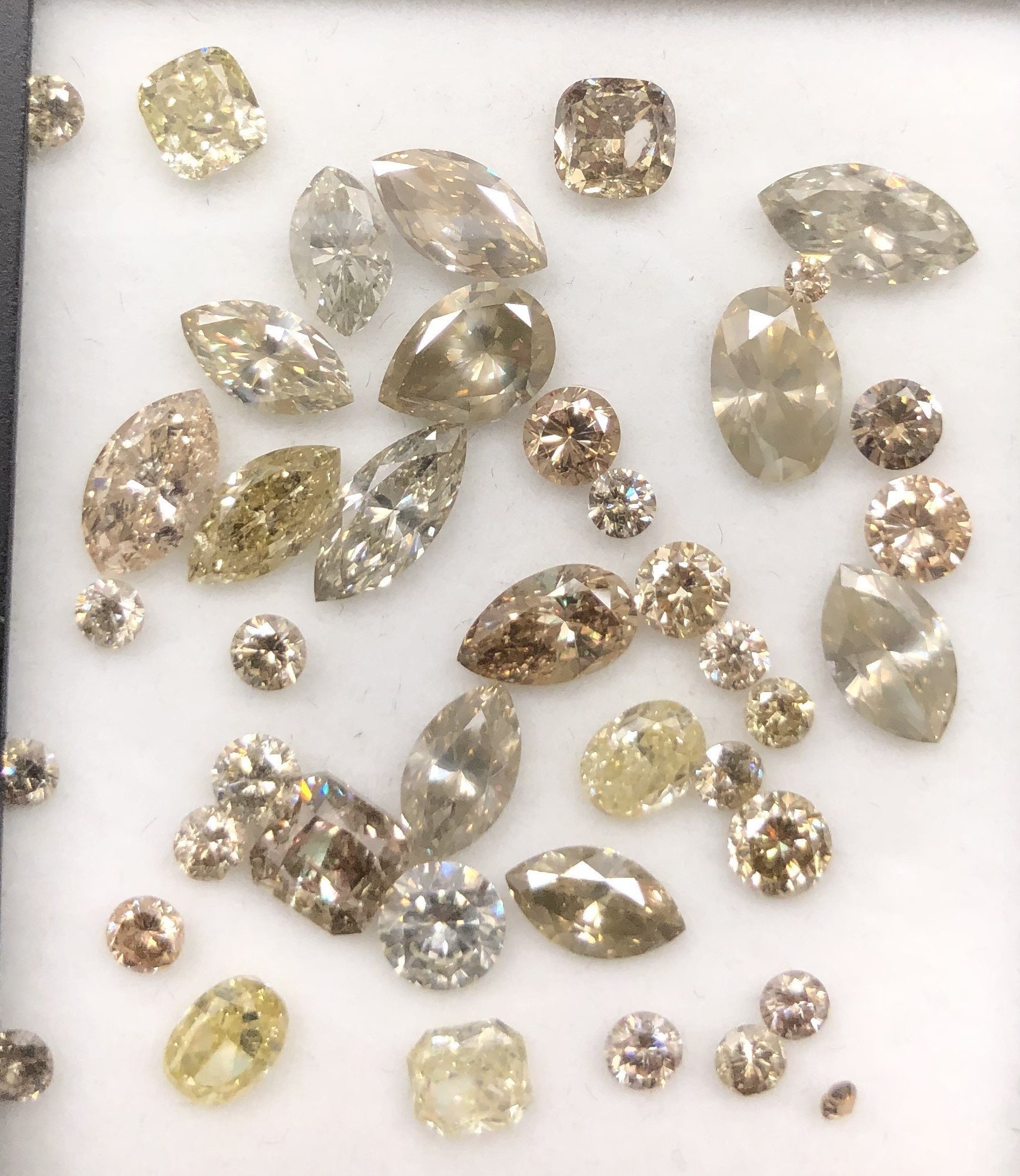 Salt and Pepper Grey Diamond 7 mm by 4 mm Grey Rustic Etsy