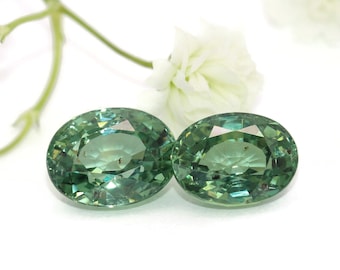Teal Green Sapphire Stones 2 carat