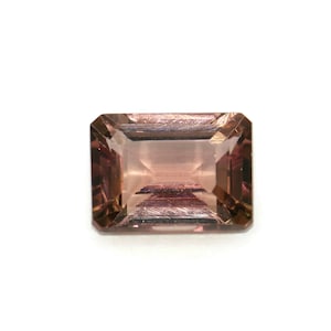 Peach Pink Tourmaline, High Quality Natural Tourmaline Stone Loose 1.78 carat Emerald Shape