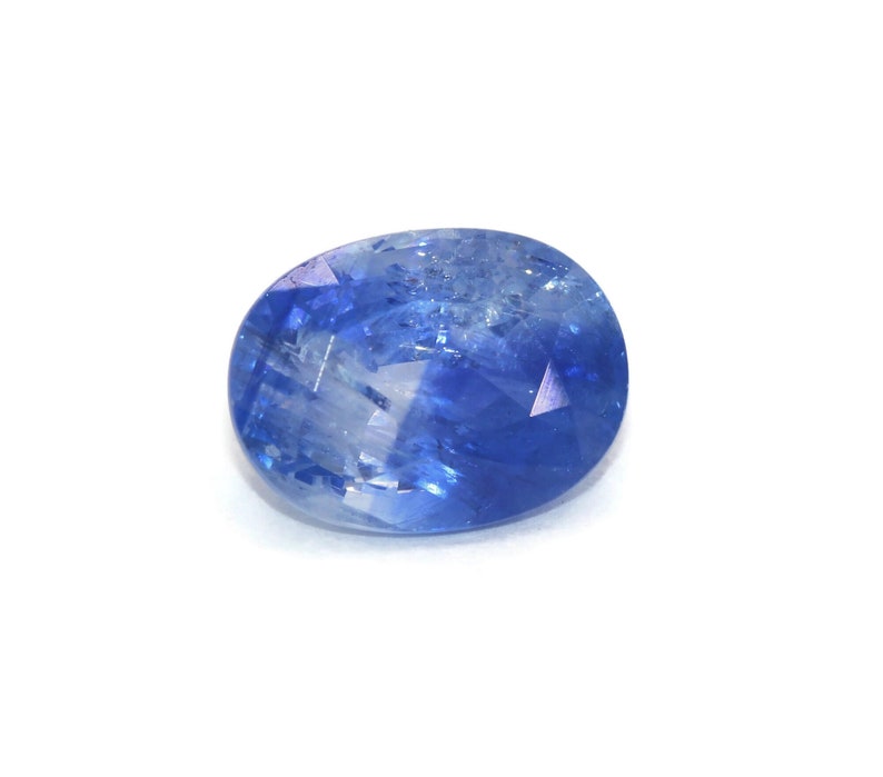 3 carat Shiny Sky Blue Sapphire Stone, Rare Big Saphire, Loose Ocean Blue Sapphire, image 4