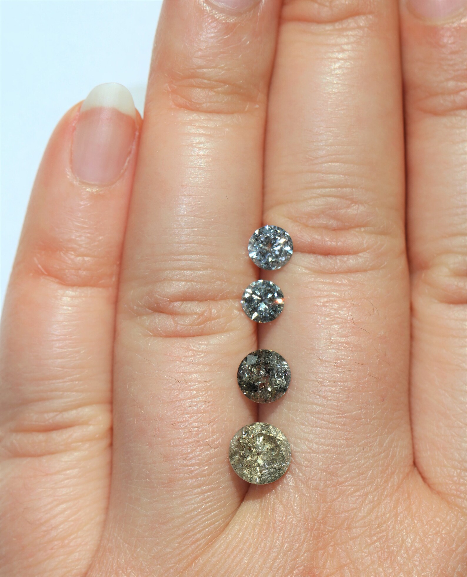 Galaxy Diamond Celestial Diamond Salt and Pepper Diamond | Etsy