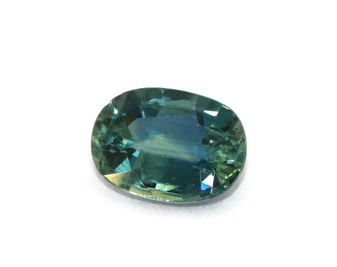 SOLD. Blue Green Natural Sapphire Stone Loose Oval - Etsy