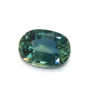 Blue Green Natural Sapphire Stone Loose Oval Shape for Custom Engagement Ring