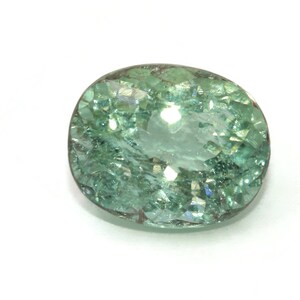 3 carat Mint Green Natural Tourmaline Oval Stone Loose 10 mm by 8 mm