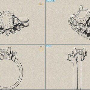 Oval Cut Custom Engagement Rings, Custom Engagement rings, Custom jewelry 3D designer, Design your own ring, Design Your Own Custom Engagement Ring