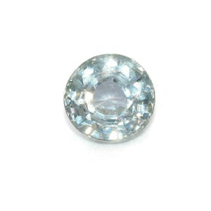 1 carat Sky Blue Montana Sapphire Round Shape, Unheated Loose Montana Sapphire 5.5 mm for custom Engagement Ring