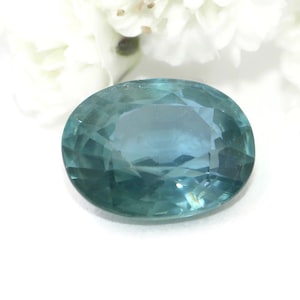 SOLD. Unheated Natural Sapphire, Oval Blue Sapphire, Loose Teal Peacock Sapphire, 2.5 ct Oval Mermaid Sapphire for custom Engagement Ring