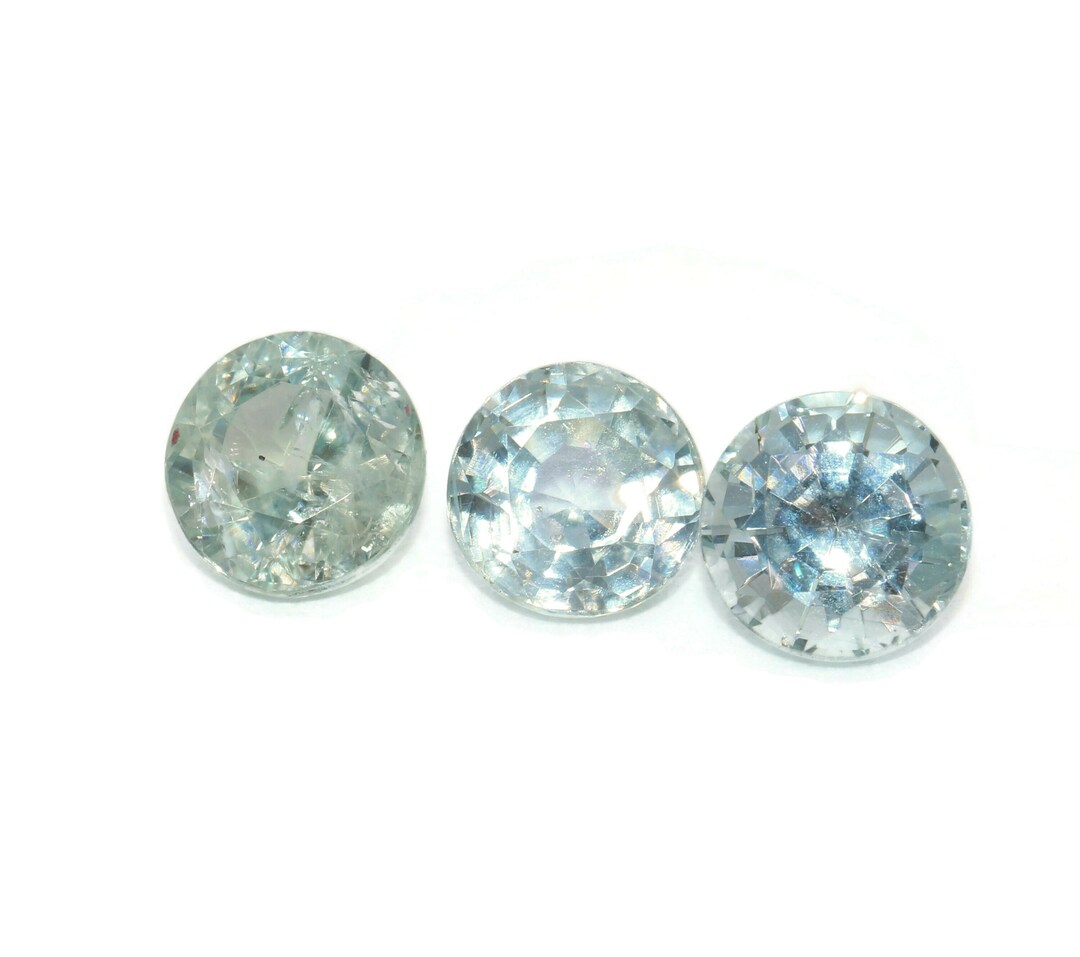 Teal Sky Blue Montana Sapphires 3 Piece Set 3.22 Carat - Etsy