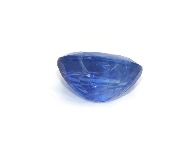 3 carat Shiny Sky Blue Sapphire Stone, Rare Big Saphire, Loose Ocean Blue Sapphire, image 5