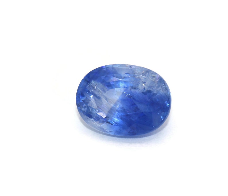 3 carat Shiny Sky Blue Sapphire Stone, Rare Big Saphire, Loose Ocean Blue Sapphire, image 2