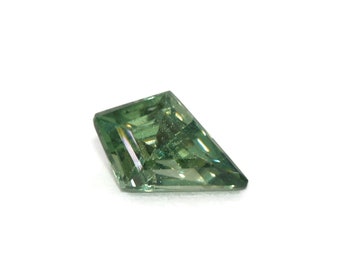 Small Kite Shape Teal Green Natural Sapphire Stone Loose