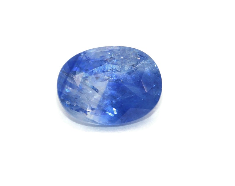 3 carat Shiny Sky Blue Sapphire Stone, Rare Big Saphire, Loose Ocean Blue Sapphire, image 6