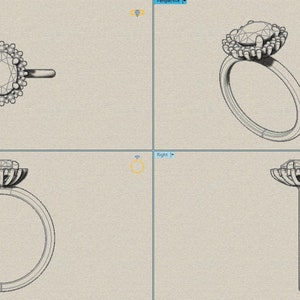 Oval Cut Custom Engagement Rings, Custom Engagement rings, Custom jewelry 3D designer, Design your own ring, Design Your Own Custom Engagement Ring