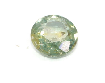5 mm Pastel Teal Green Round Shape Natural Montana Sapphire Stone Loose