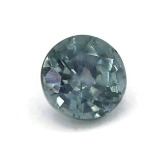 SOLD. Teal Montana Sapphire: 1.18 Carat Round Unheated Gemstone