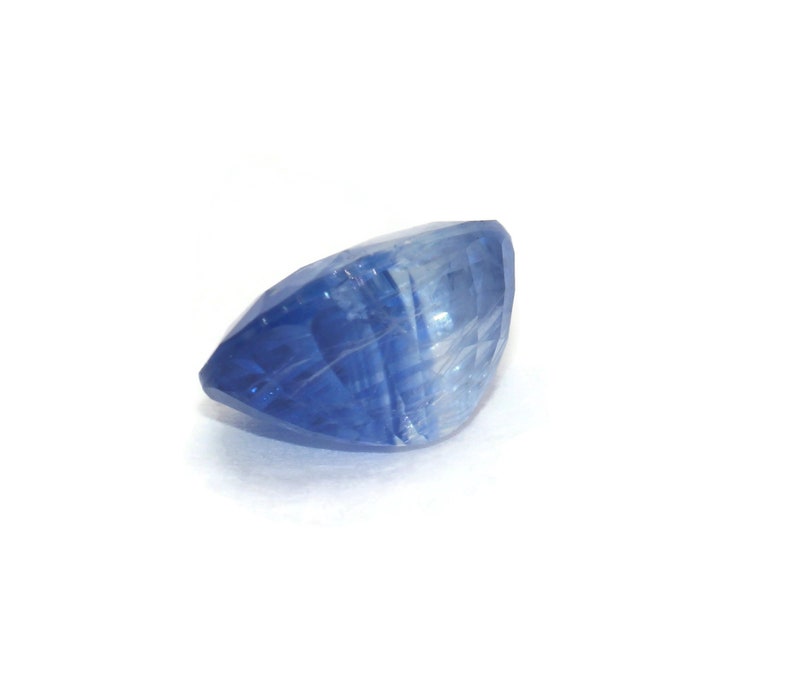 3 carat Shiny Sky Blue Sapphire Stone, Rare Big Saphire, Loose Ocean Blue Sapphire, image 3